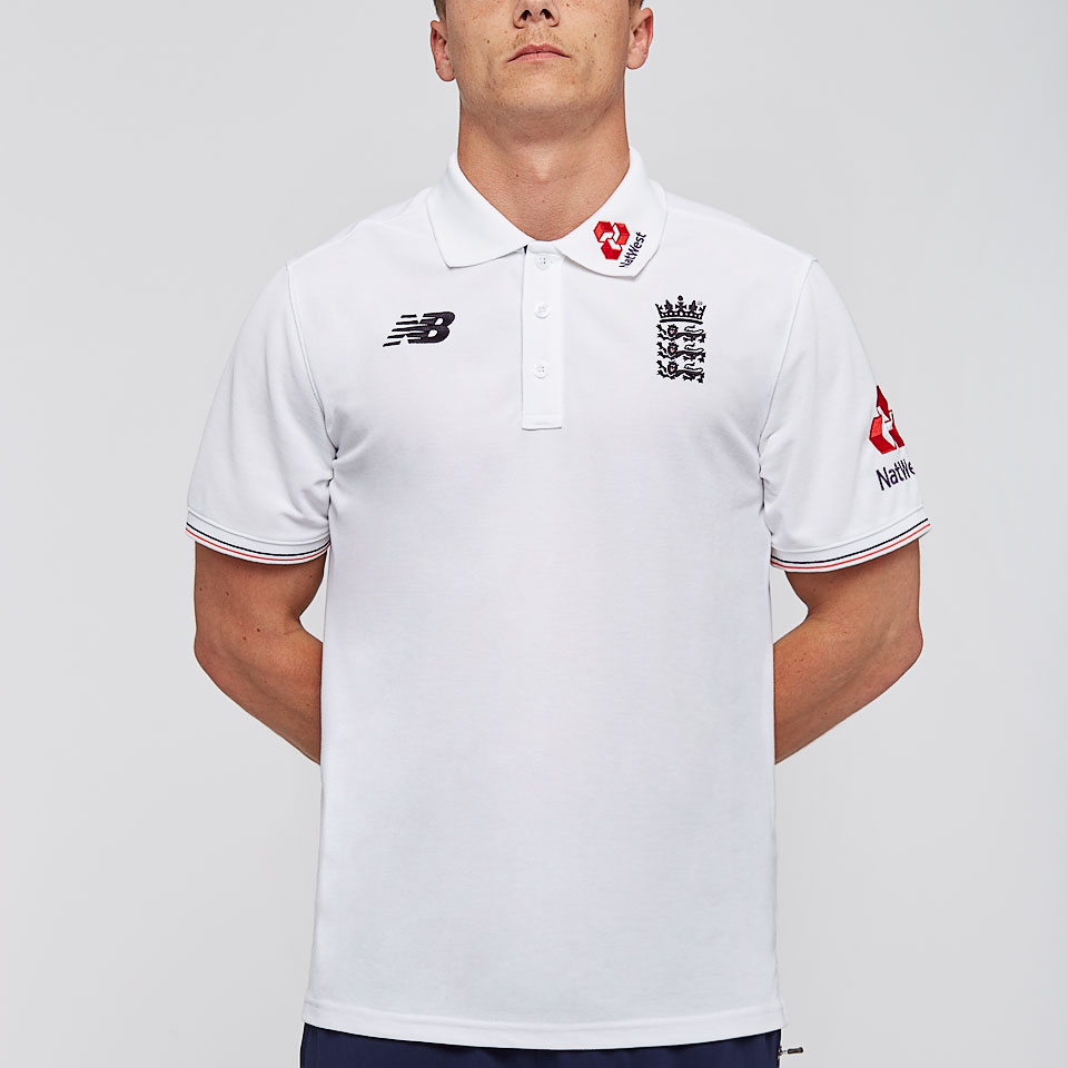 New balance england cricket polo sales shirt mens