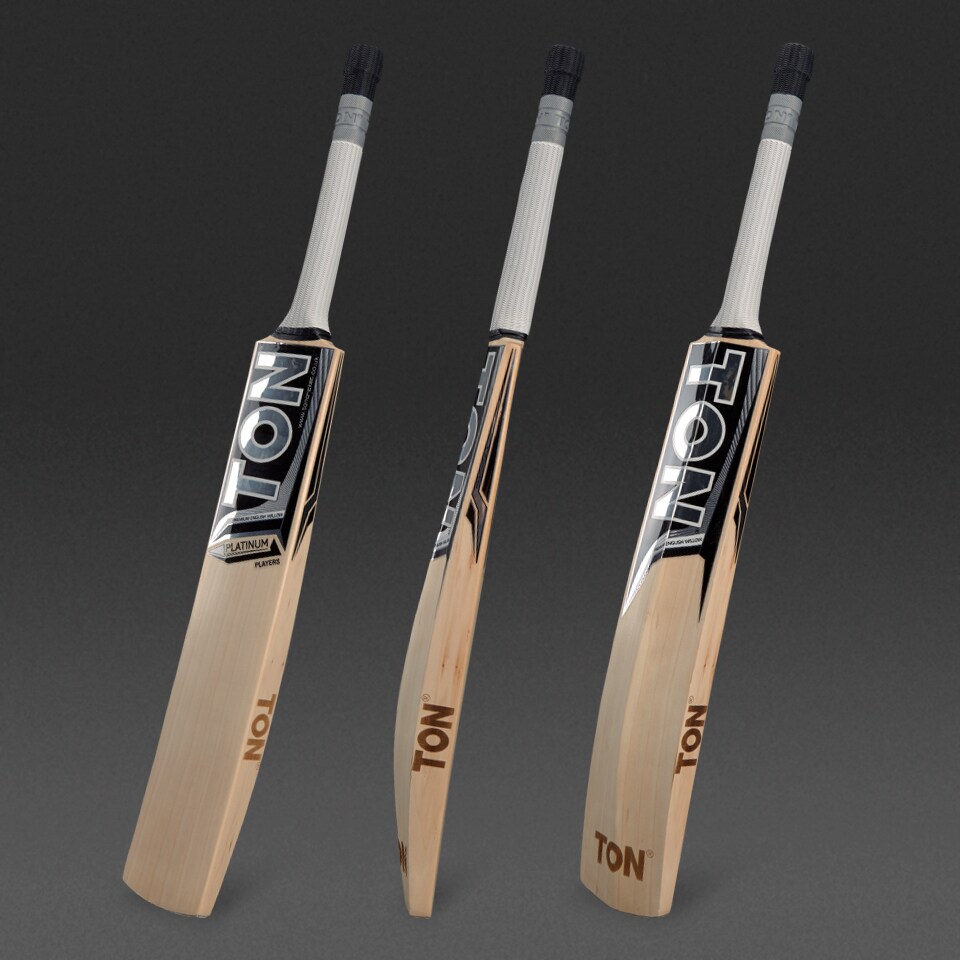 TON Platinum Players Cricket Bat Cricket Bats Black/Chrome