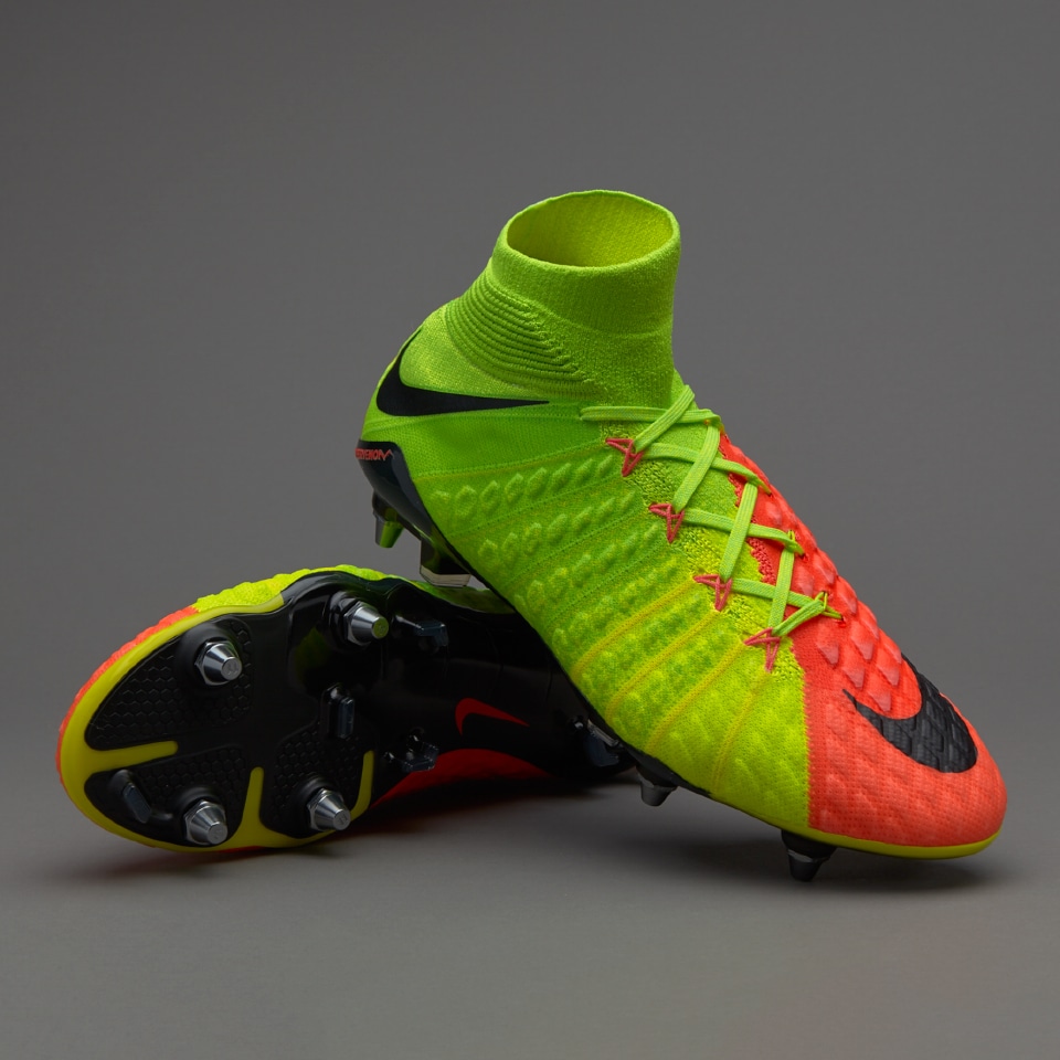 Botas de futbol-Nike Phantom III DF SG Pro - Verde Naranja | Soccer