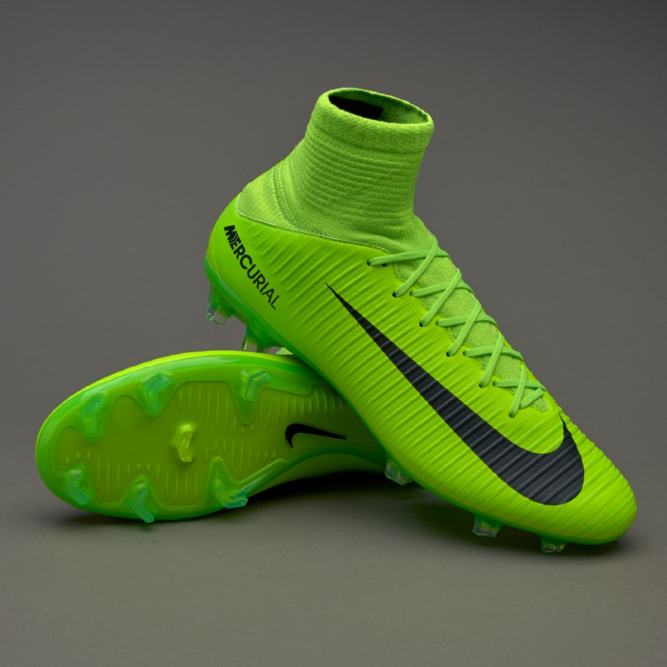 Botas de futbol-Nike Mercurial Veloce III DF FG - Verde eléctrico/Negro/Lima | Pro:Direct