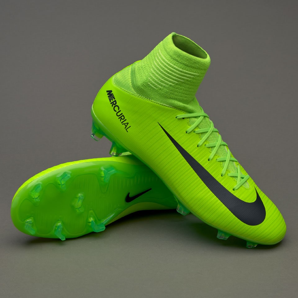 Decaer neumonía Obediencia Botas de futbol-Nike Mercurial Superfly V FG para niños- Verde  eléctrico/Negro/Lima | Pro:Direct Soccer
