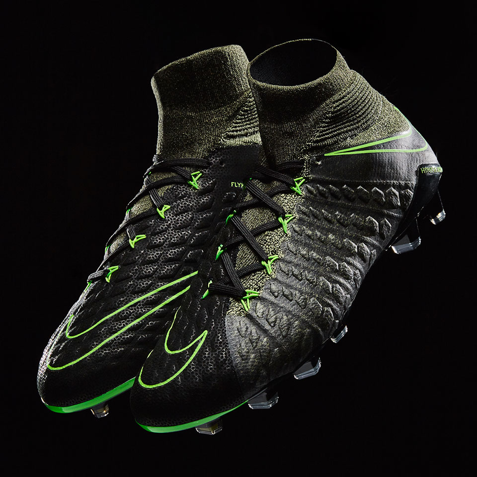 Menos autor Restricción Botas de futbol- Nike Hypervenom Phantom III DF Tech Craft FG - Negro/Verde  eléctrico/Secuoya | Pro:Direct Soccer