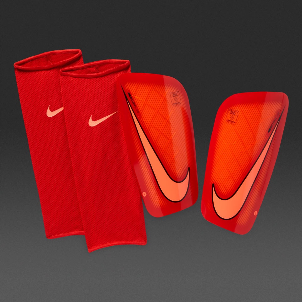 descuento asesinato doblado Espinilleras de futbol- Espinilleras Nike Mercurial Lite - Hyper  Naranja/Rojo/Mango brillante - SP2086-876 | Pro:Direct Soccer