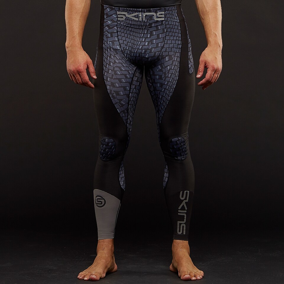 Skins Mens K-Proprium Long Tights - Mens Base Layer - Recovery - Espresso
