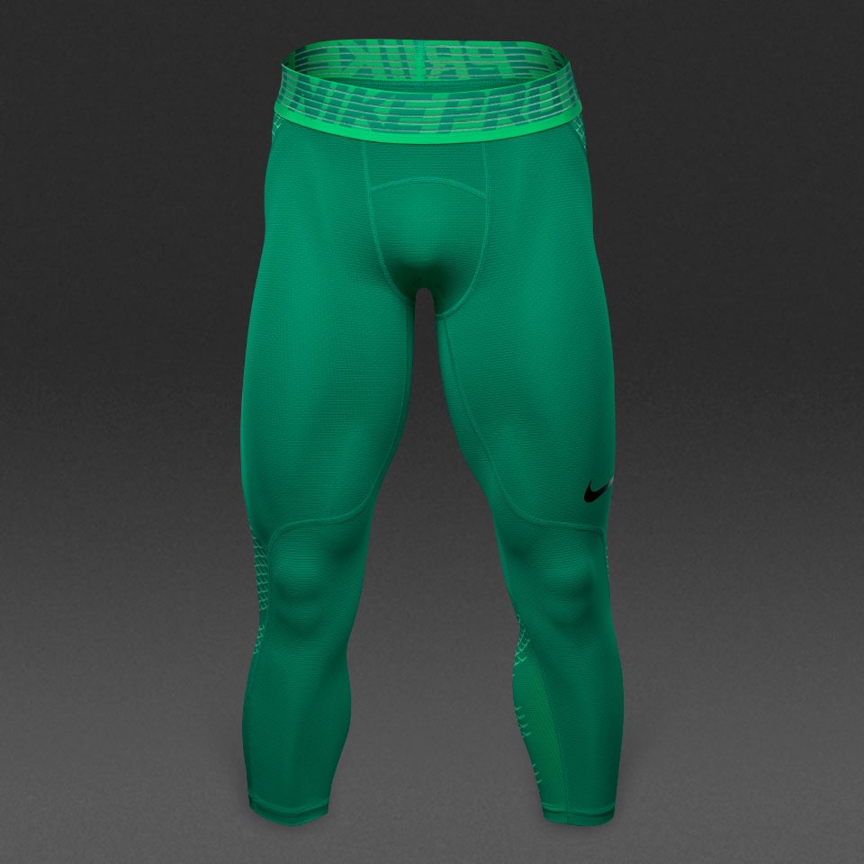 Green nike store compression pants