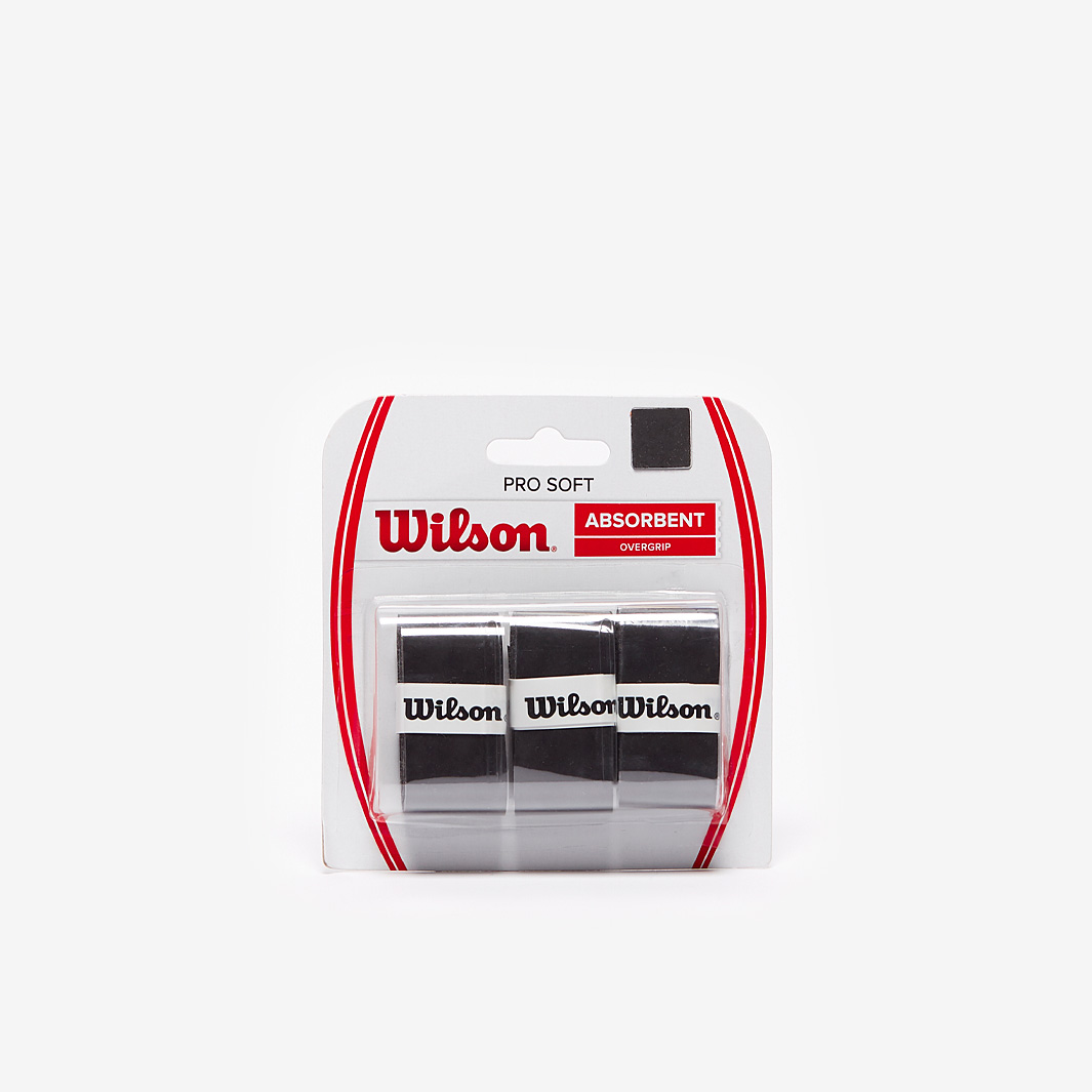 Wilson AbsorbX Overgrip (3-pak, Black) main image 1