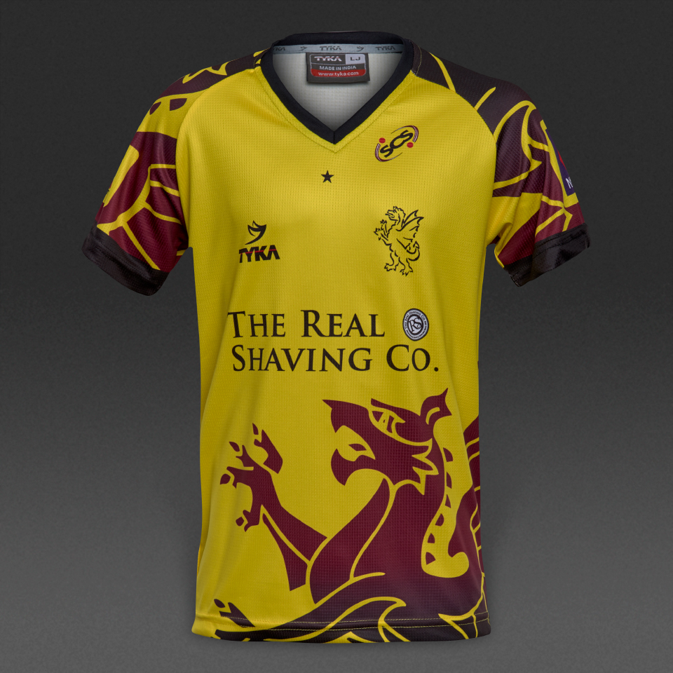 CCC Club Cricket Shirt S/S [cream/maroon]-Large