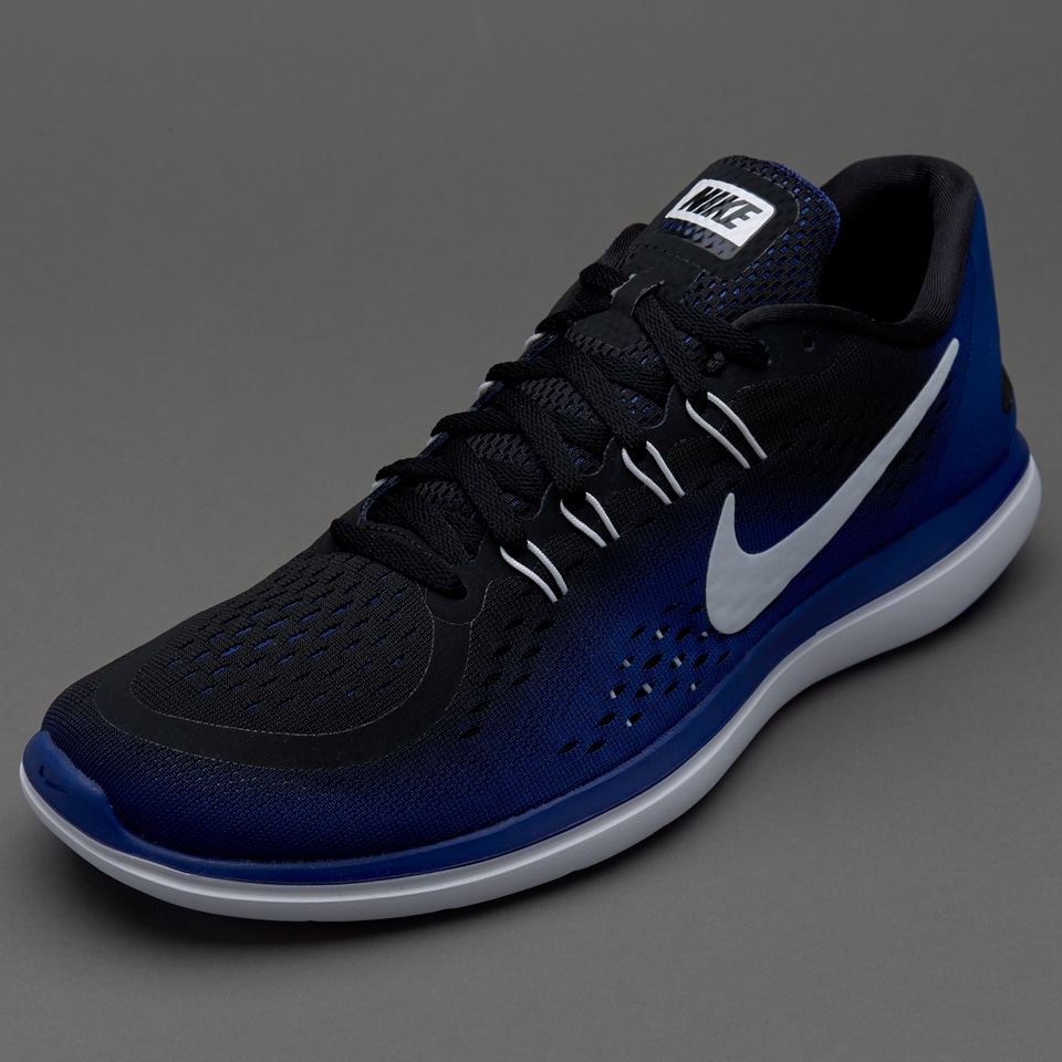 Zapatillas de hombre-Nike RN - Negro/Blanco/Azul 898457-004 | Pro:Direct Soccer