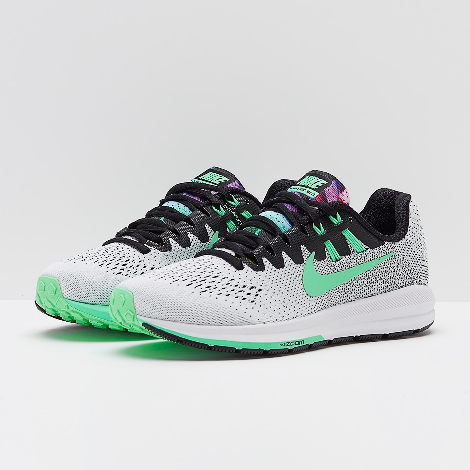 Nike Womens Air Zoom Structure 20 Solstice - Black/Green Glow/Court Purple Womens Shoes - 883277-001 Pro:Direct Running