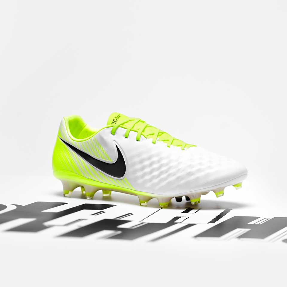 Botas de futbol-Nike Opus II FG - Blanco/Negro/Volt | Pro:Direct Soccer