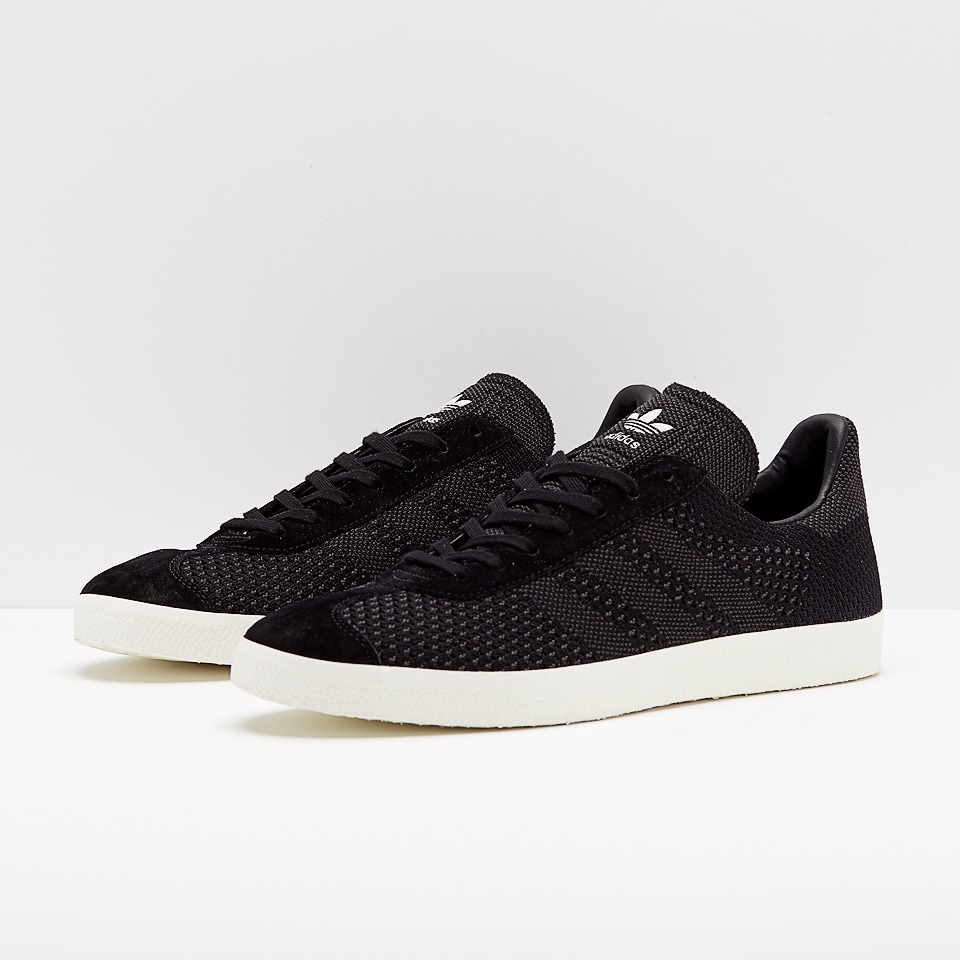 Adidas gazelle best sale primeknit black