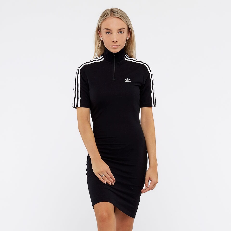 Womens Clothing - adidas Originals Womens 3Stripe Dress - Black - BR4448