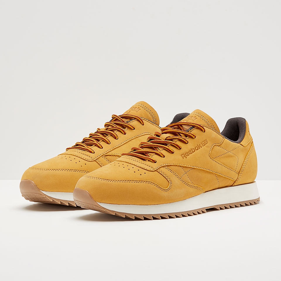 Shoes Reebok CL Leather Ripple WP -Golden Wheat BS5204 | Soccer