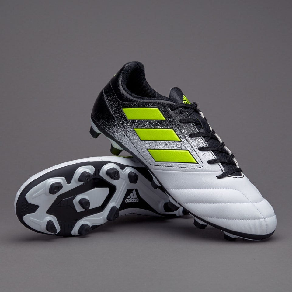 Oso Competitivo Controlar adidas ACE 17.4 FG - Mens Boots - Firm Ground - S77090 - White/Solar  Yellow/Core Black 
