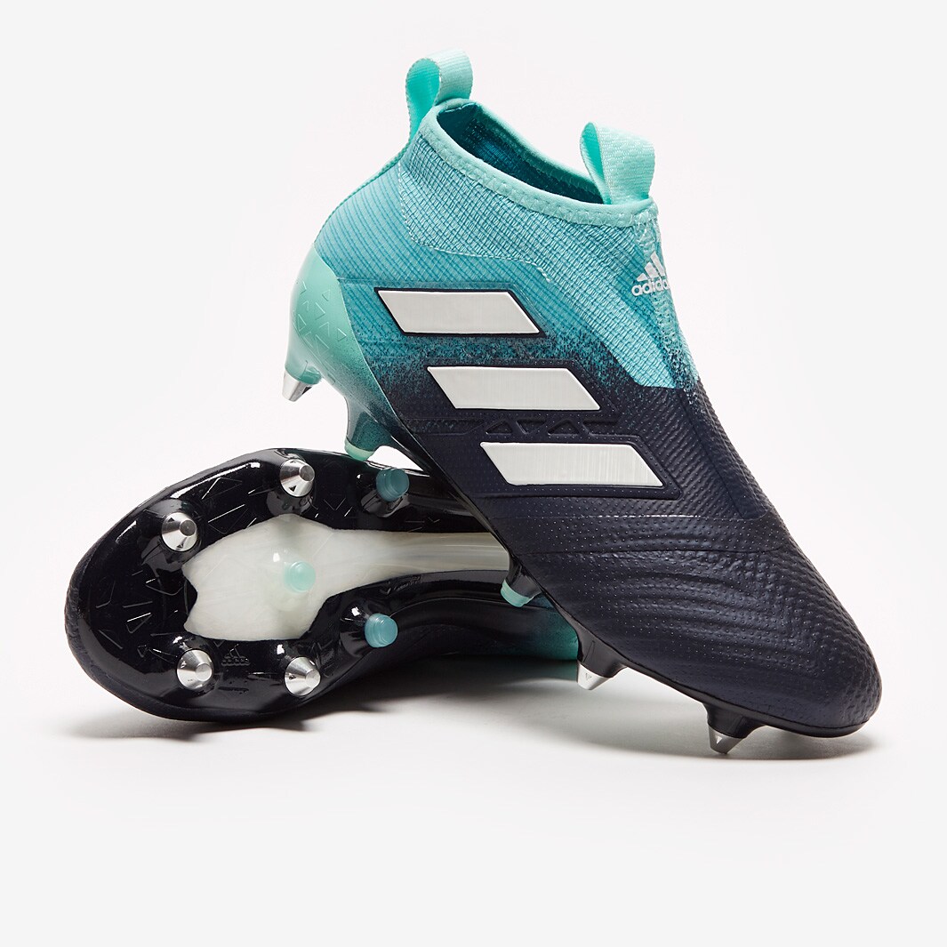 Botas de fútbol-adidas Ace Purecontrol SG - Agua/Blanco/Tinta Oscura | Pro:Direct Soccer