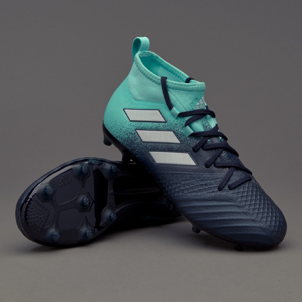 Esperanzado frente huella dactilar Botas de fútbol-adidas para niños Ace 17.1 FG - Agua/Tinta Oscura/Azul  Tinta | Pro:Direct Soccer