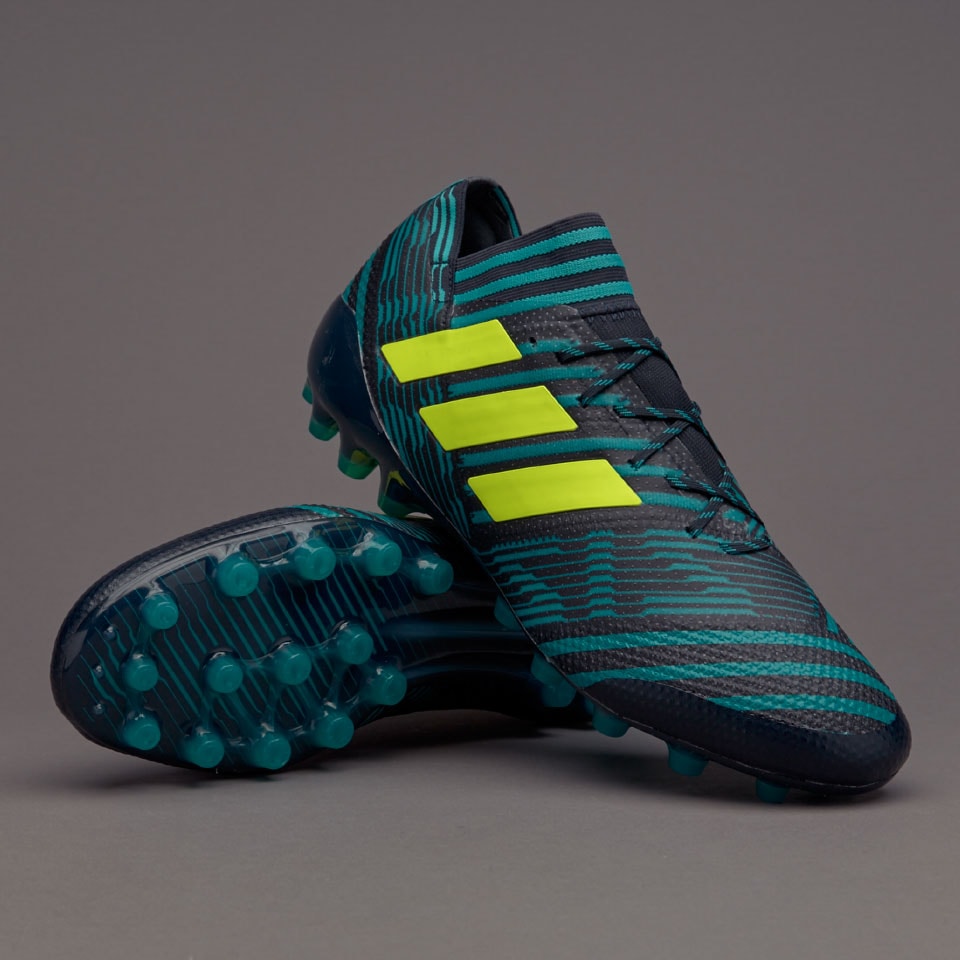 adoptar defensa ornamento Botas de fútbol-adidas Nemeziz 17.1 AG - Tinta Oscura/Amarillo Solar/Azul  Energía | Pro:Direct Soccer