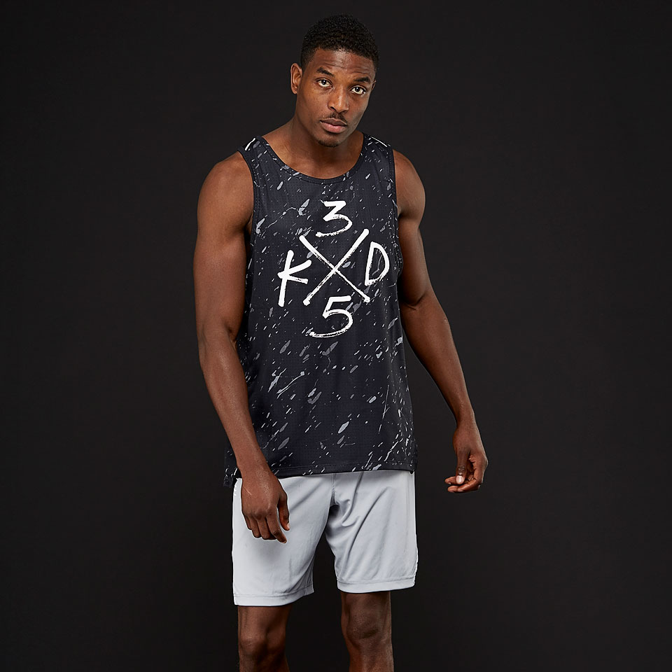 Mens Clothing Nike KD Hyperelite Tank Black/Cool Grey/White