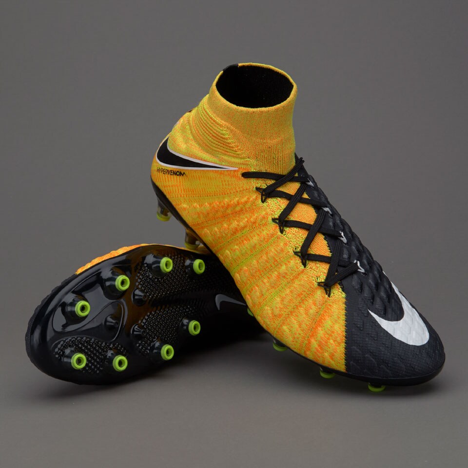Botas de futbol-Nike Hypervenom Phantom III DF AG-Pro - Naranja/Blanco/Volt | Pro:Direct