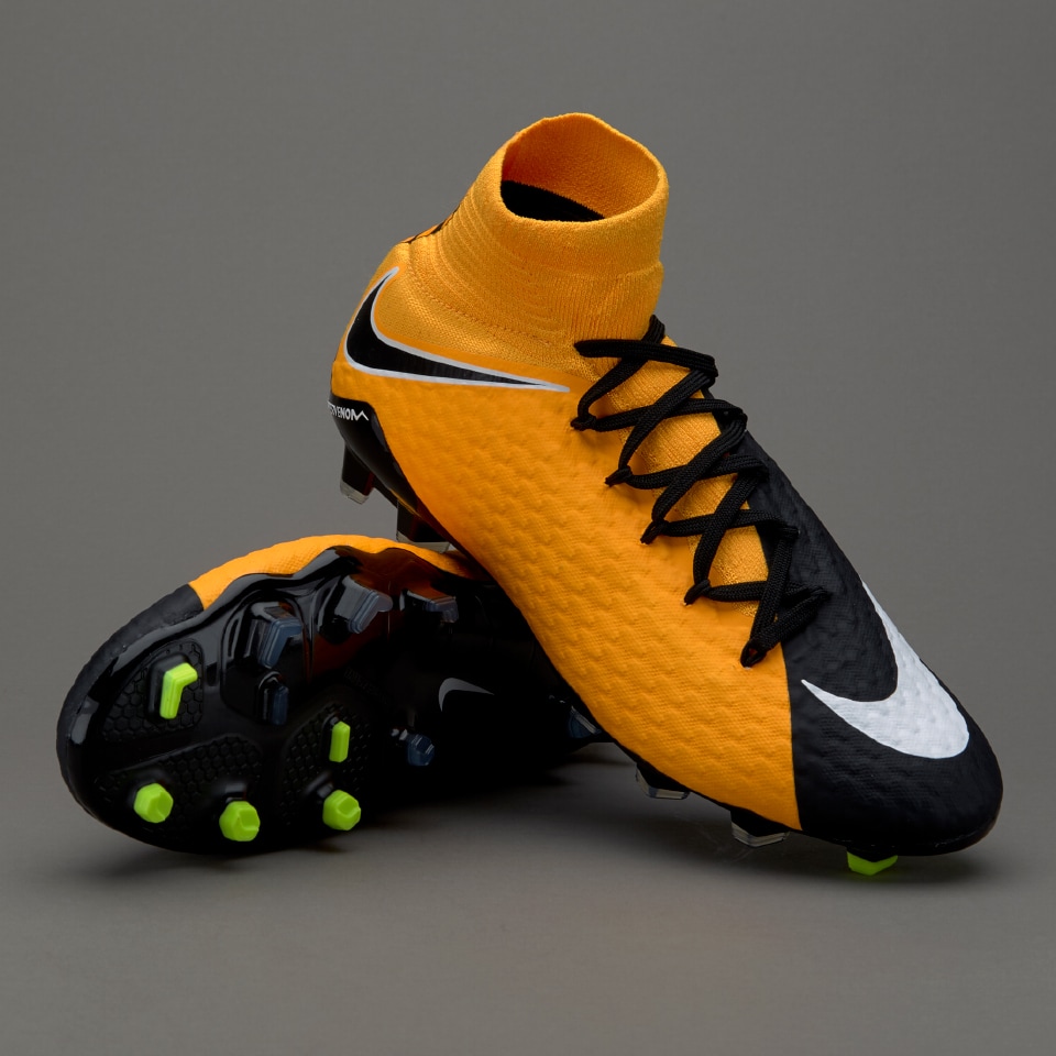 Pautas Puñado Asimilación Botas de futbol-Nike Hypervenom Phatal III DF FG - Naranja/Blanco/Volt |  Pro:Direct Soccer