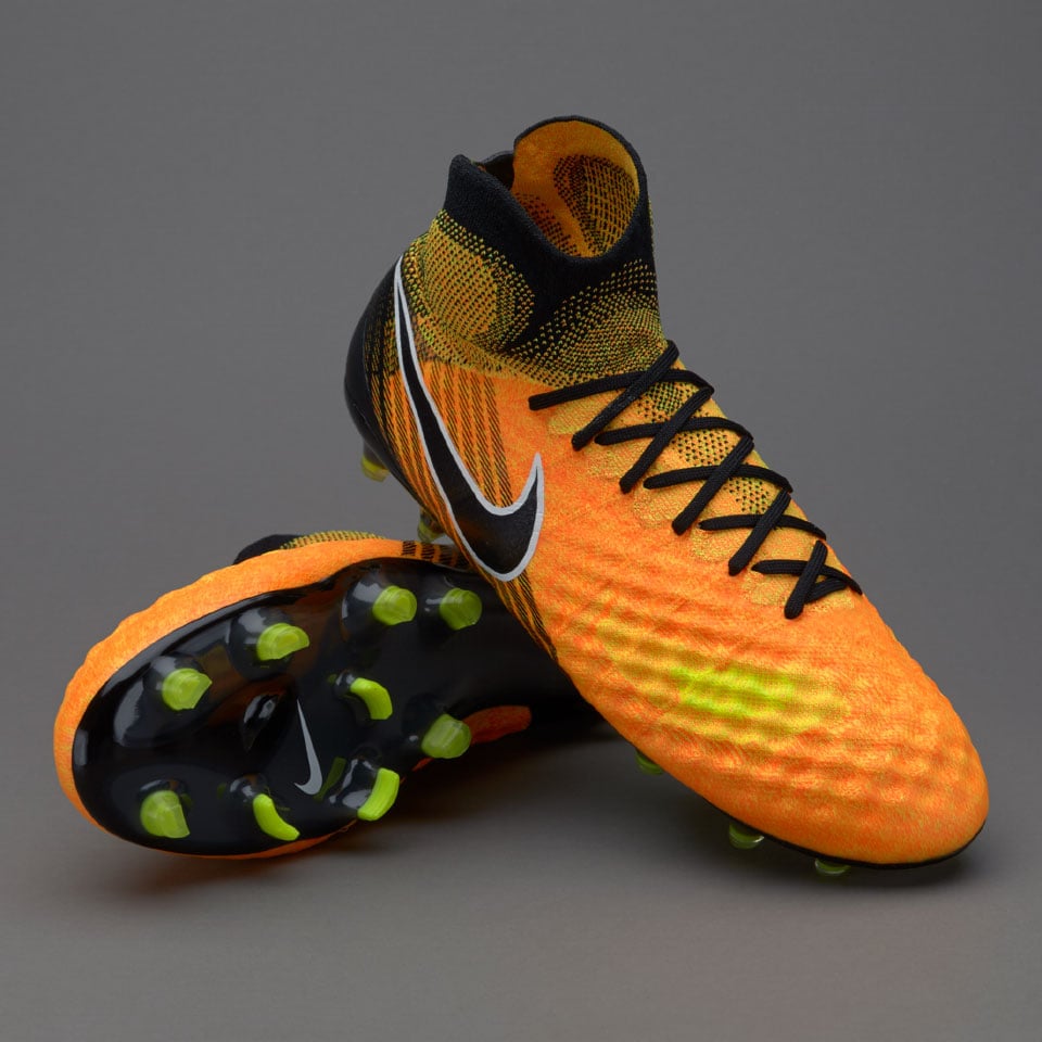 Botas de futbol-Nike Magista Obra II FG - Naranja/Negro/Volt | Soccer