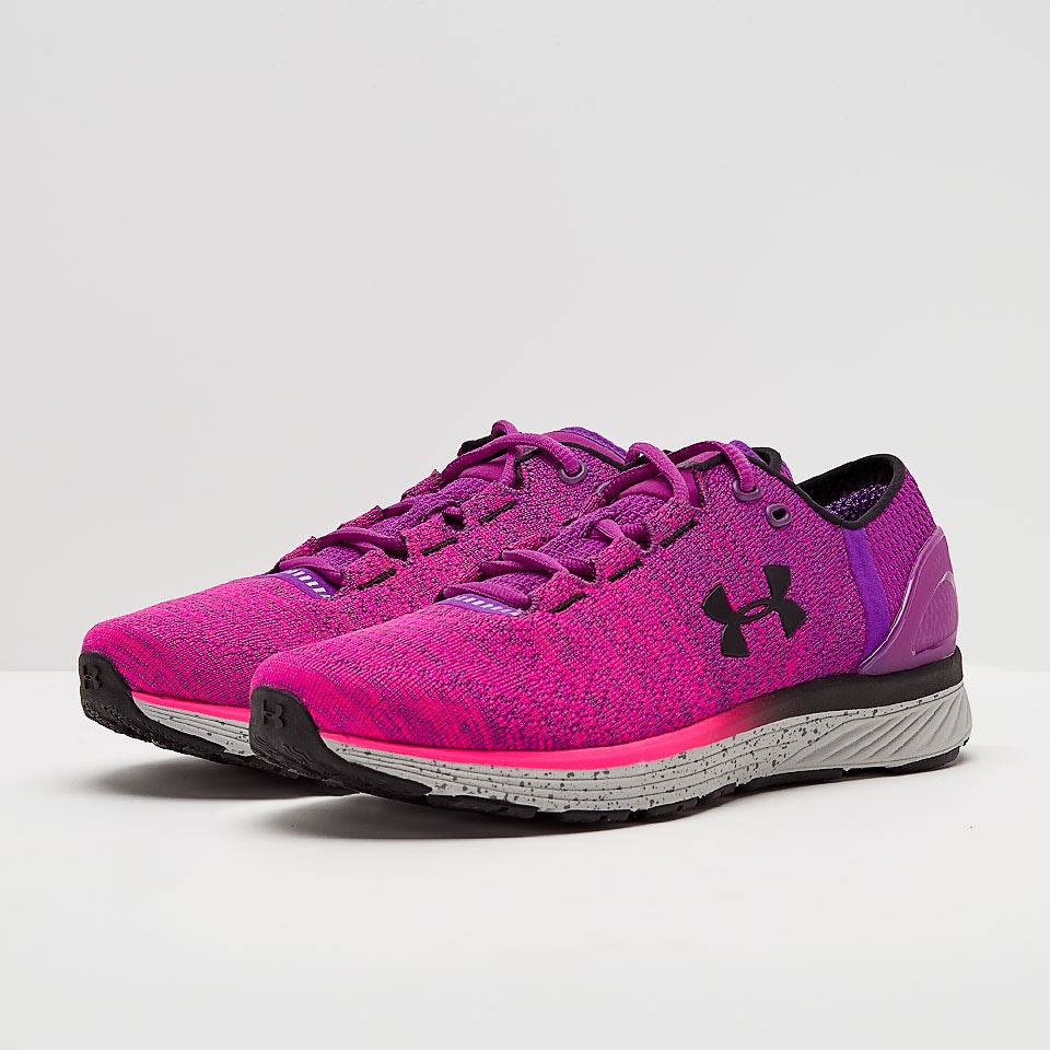 Under Armour Womens Charged Bandit Purple Rave Womens Shoes