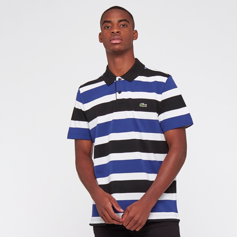 Lacoste Sport STRIPE - Polo shirt - white 