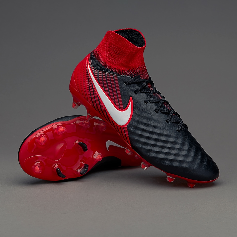 Nike Magista Orden II FG - Boots - Ground - 843812-061 - Black/White/University Red | Pro:Direct Soccer