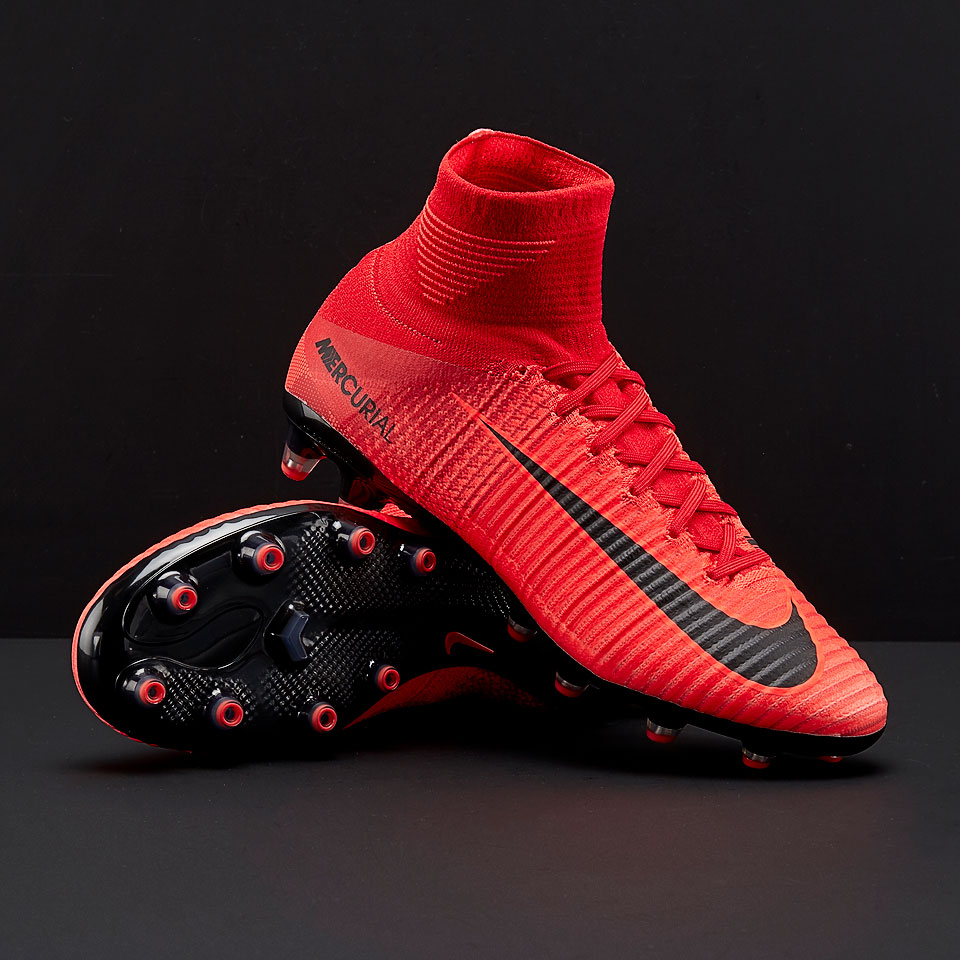 Botas de fútbol - Nike Mercurial Superfly V DF AG-Pro - Rojo/Negro/Crimson 831955-616 | Pro:Direct Soccer