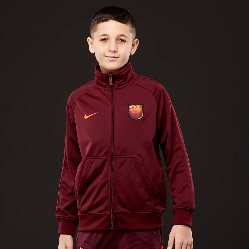 Veste Nike FC Barcelona 17 18 Enfant NSW Authentic Rouge Hyper Carmin Vetements football officiels 869498 685 Pro Direct Soccer