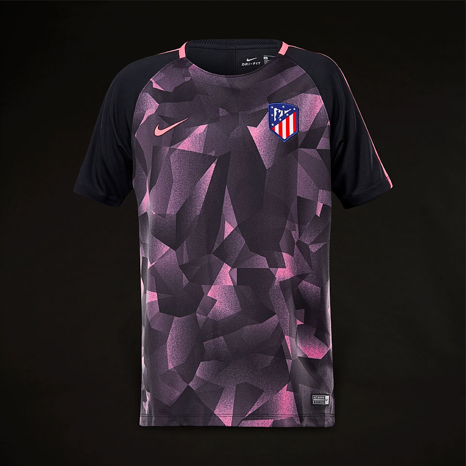 Equipaciones oficiales de equipos niños - Camisetas de entrenamiento - Camiseta Nike Atletico Madrid para niños Dry Squad manga corta - Negro/Rosa/Rosa - 920977-014 | Pro:Direct Soccer