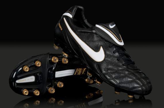 Nike Shoes - Nike Tiempo III - Firm Ground - Soccer Cleats - Black/White/Gold