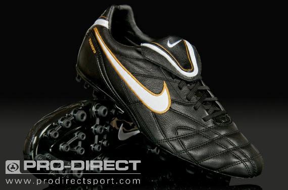 Nike Soccer Shoes - Nike Tiempo Mystic III - Artificial Grass - Soccer Black/White/Gold
