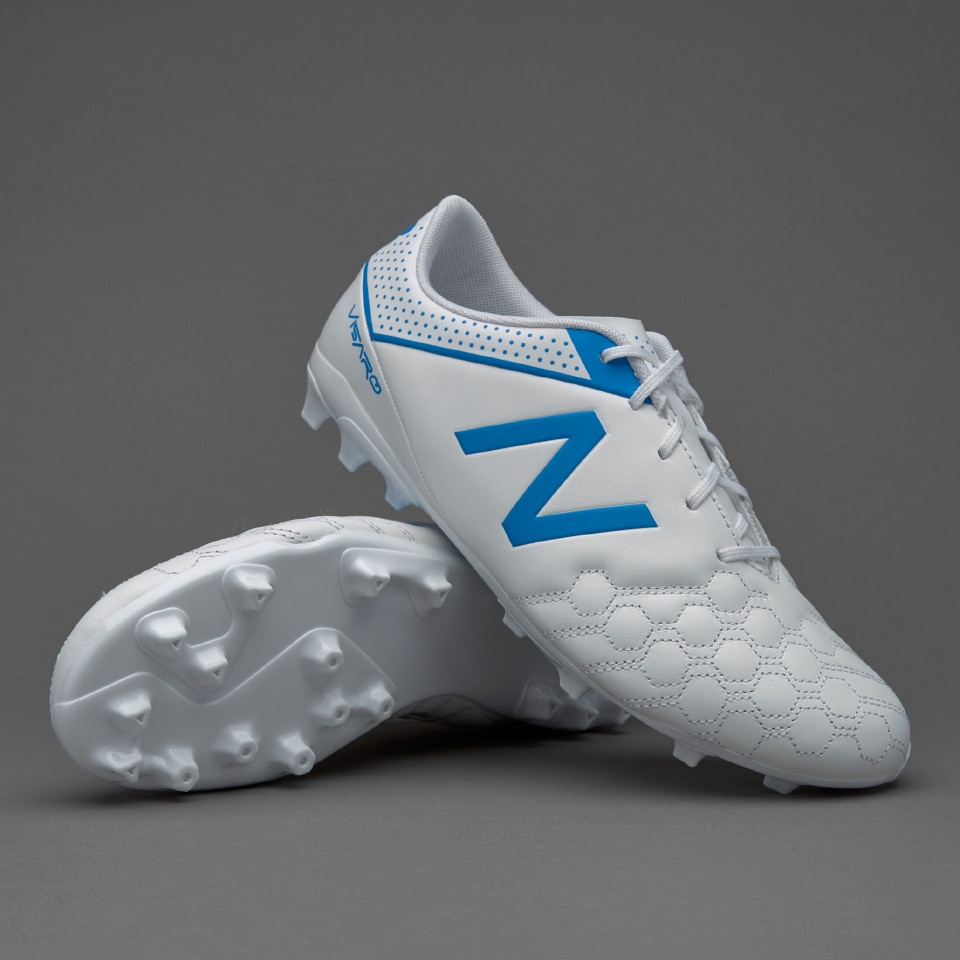 Botas de fútbol - Césped artificial - New Balance Visaro 1.0 Liga Full Grain AG - Blanco/Amarillo - MSVFAWB | Pro:Direct