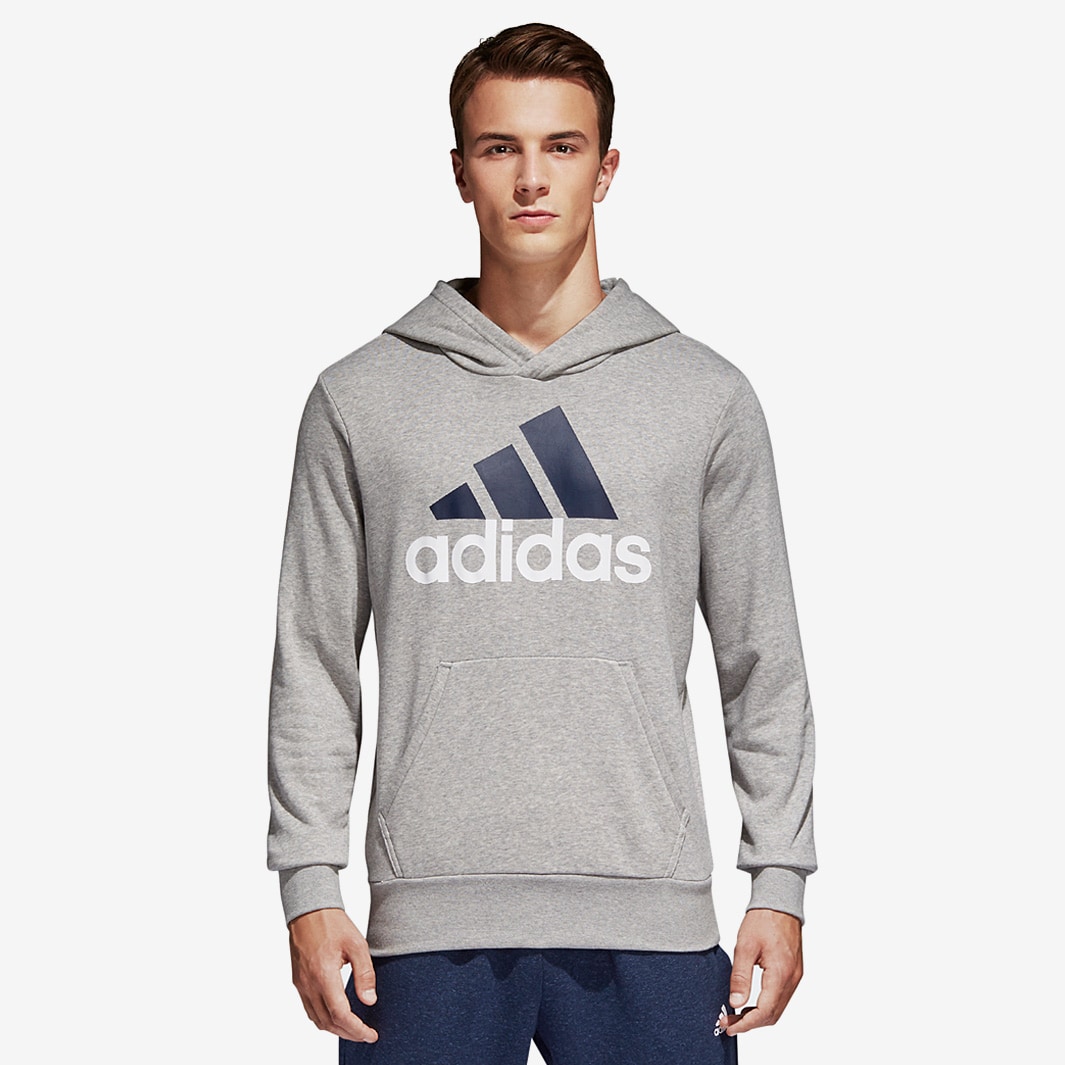 Ropa hombre Sudadera adidas Essential Linen Pullover - Gris - S98775 | Pro:Direct Soccer