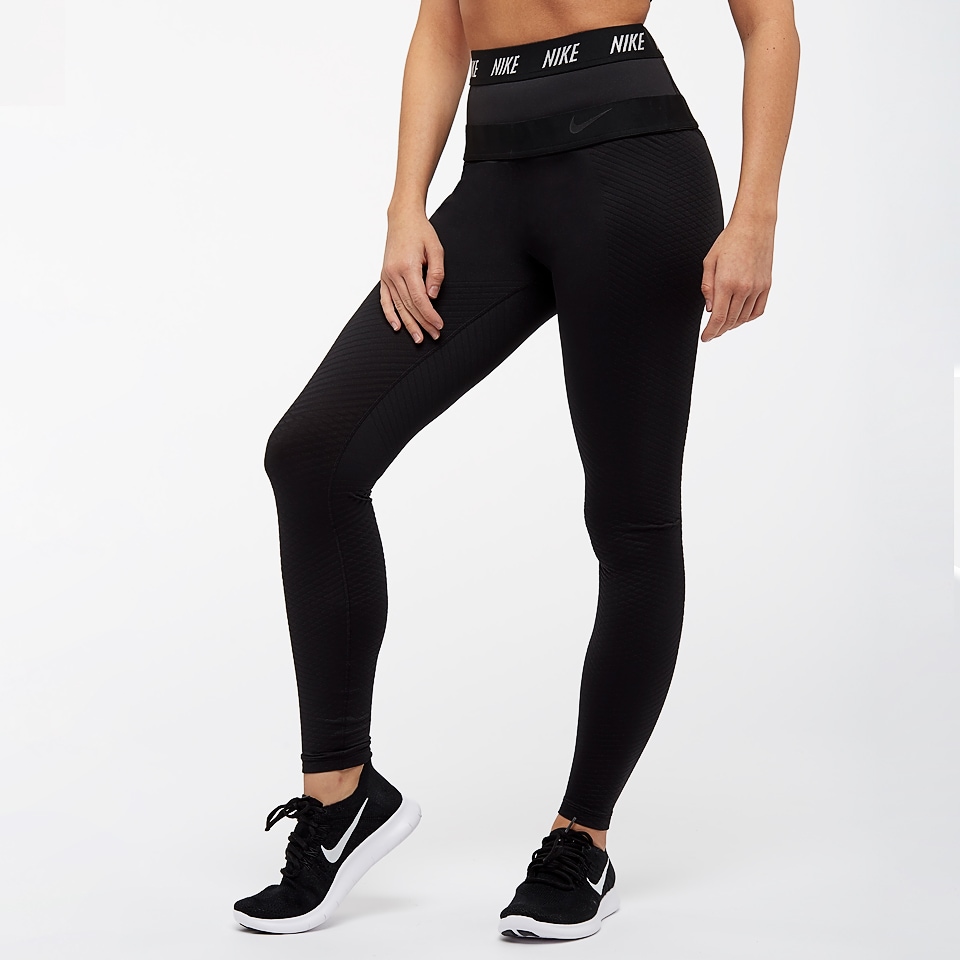 Buiten adem Inactief Zullen Nike Womens Zonal Strength Tights - Black/White - Womens Clothing -  861614-010 | Pro:Direct Running