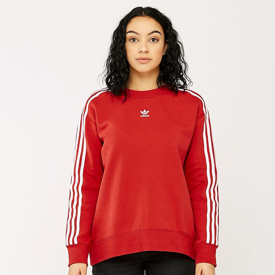 Womens Clothing - adidas Originals Womens Crew Sweater - Raw Red - CE2432