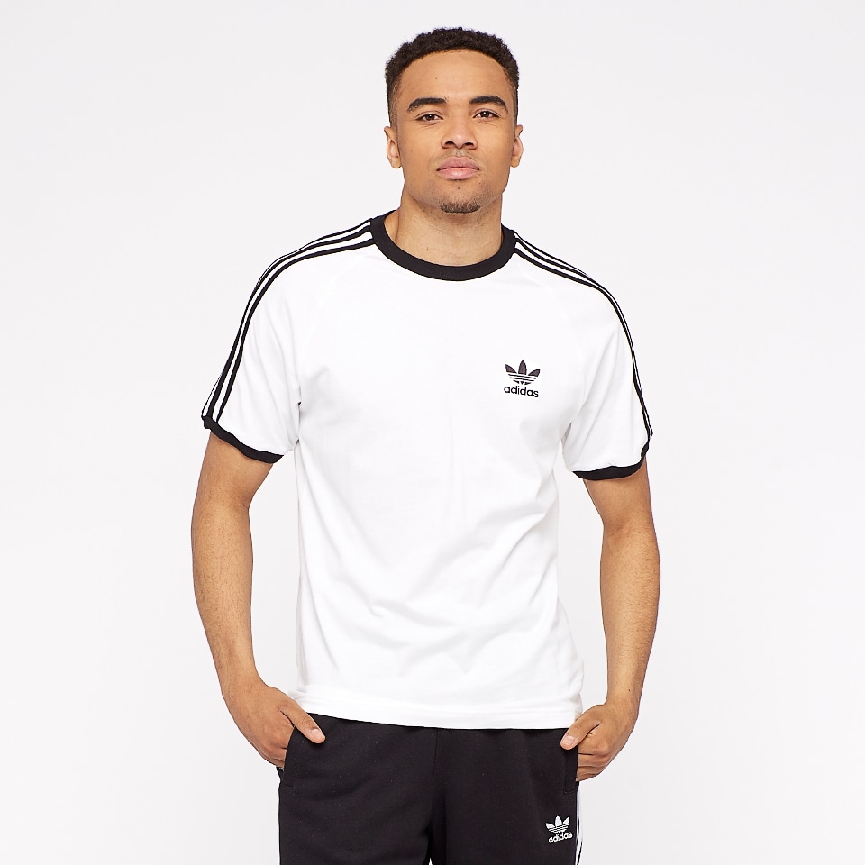 Mens Clothing - adidas Originals 3-Stripes Tee - White - CW1203 | Pro ...