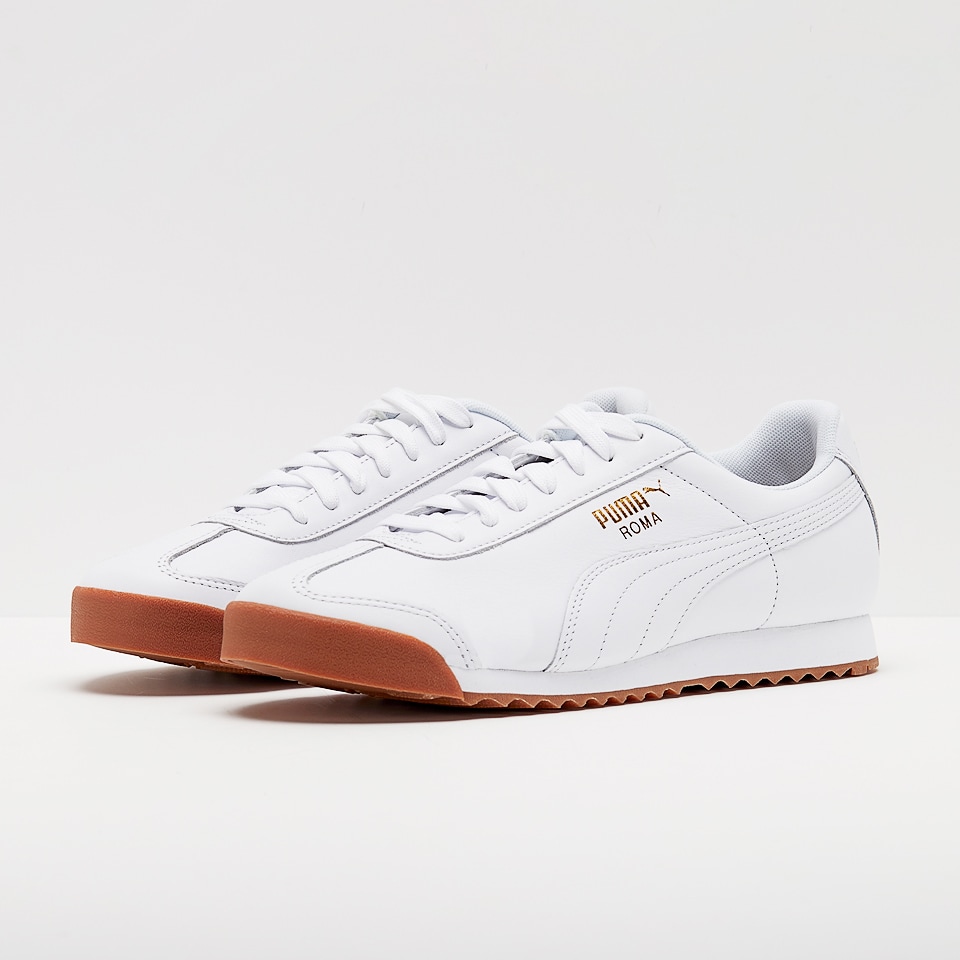 Puma roma on sale classic gum trainers