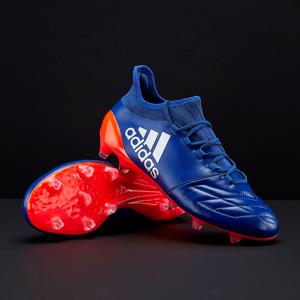 Botas de futbol - adidas X 16.1 FG piel - Azul/Naranja - BB1495 Pro:Direct Soccer
