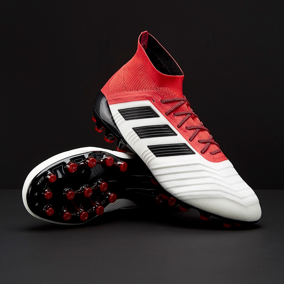 Botas de fútbol - adidas Predator 18.1 - Blanco/Negro/Coral | Pro:Direct Soccer