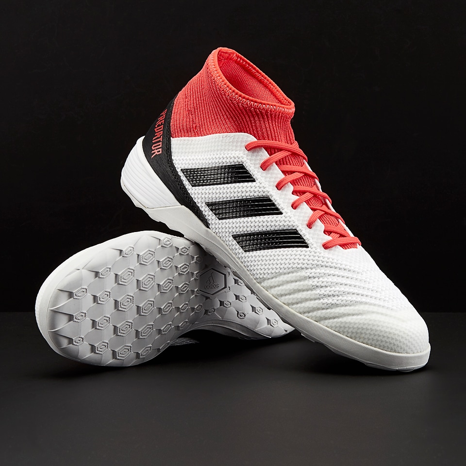 adidas Predator Tango 18.3 IN White/Core Black/Real Coral - Mens Boots - Indoor - CP9929
