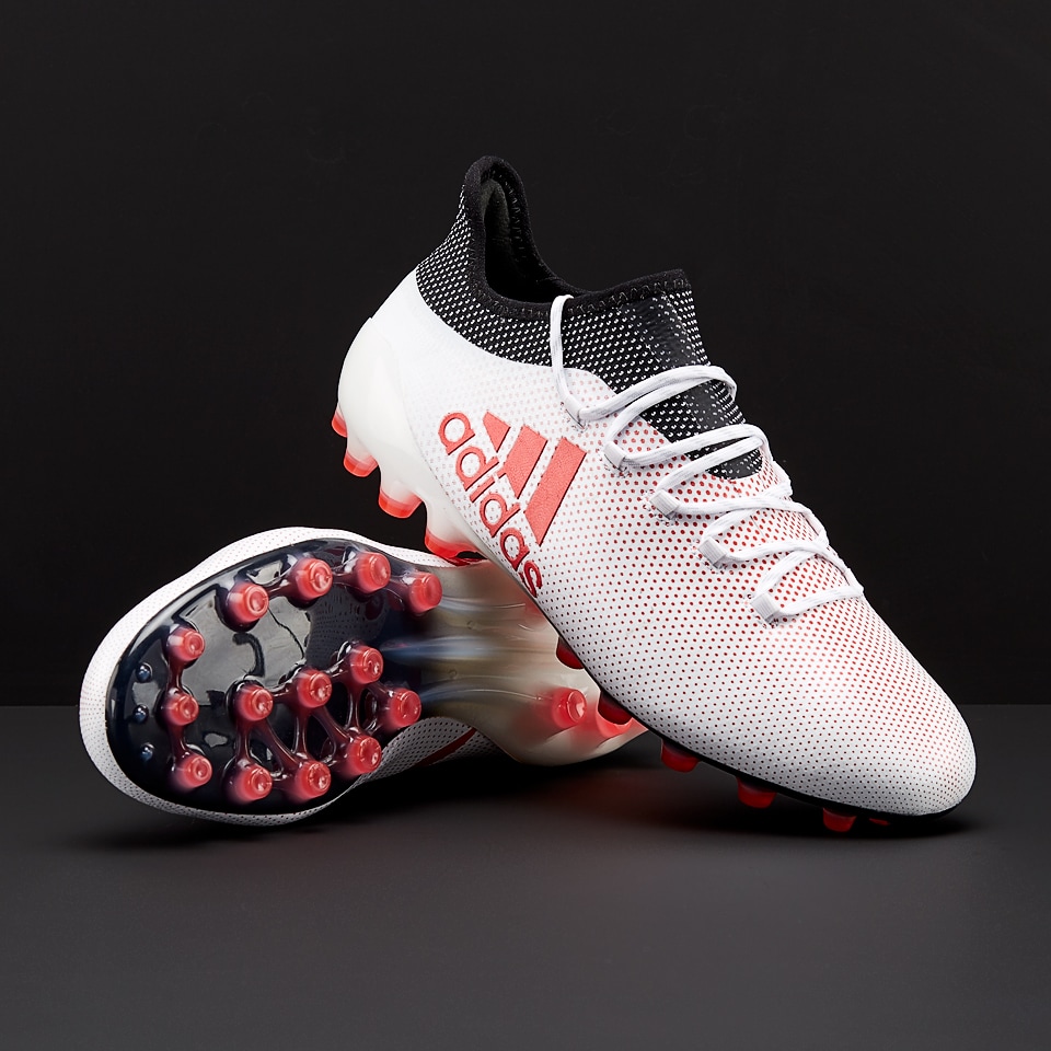 Segundo grado carbón Insignificante Botas de fútbol - adidas X 17.1 AG - Blanco/Coral/Negro - CP9169 |  Pro:Direct Soccer