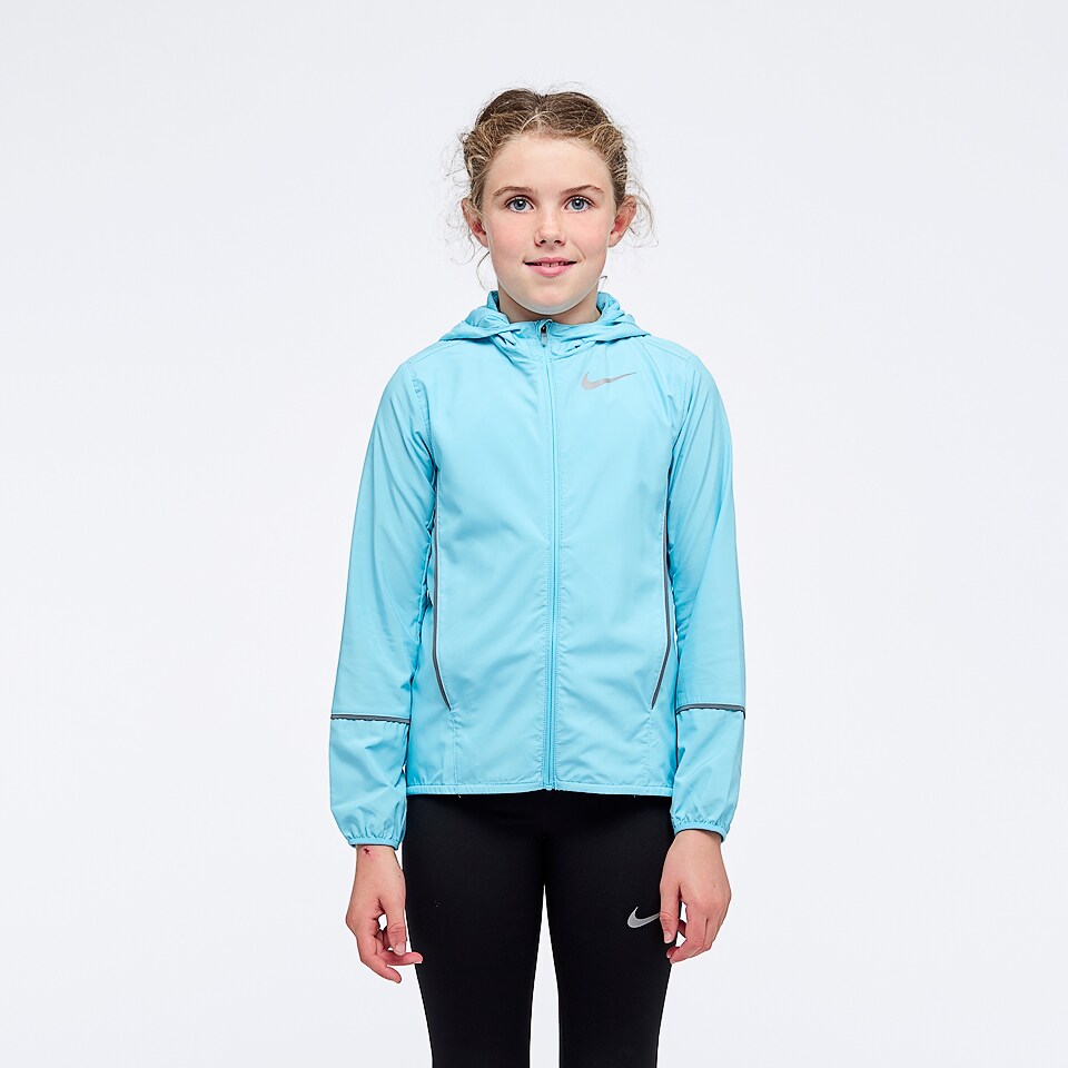 Nike Girls Running Jacket Polarized Blue