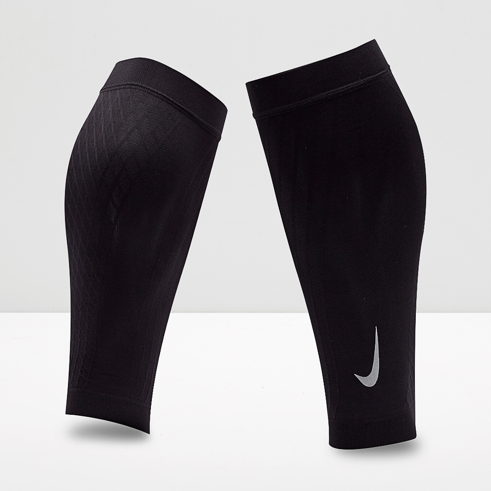 Nike Zoned Support Calf Sleeves - Black/Silver - Accessories - RS