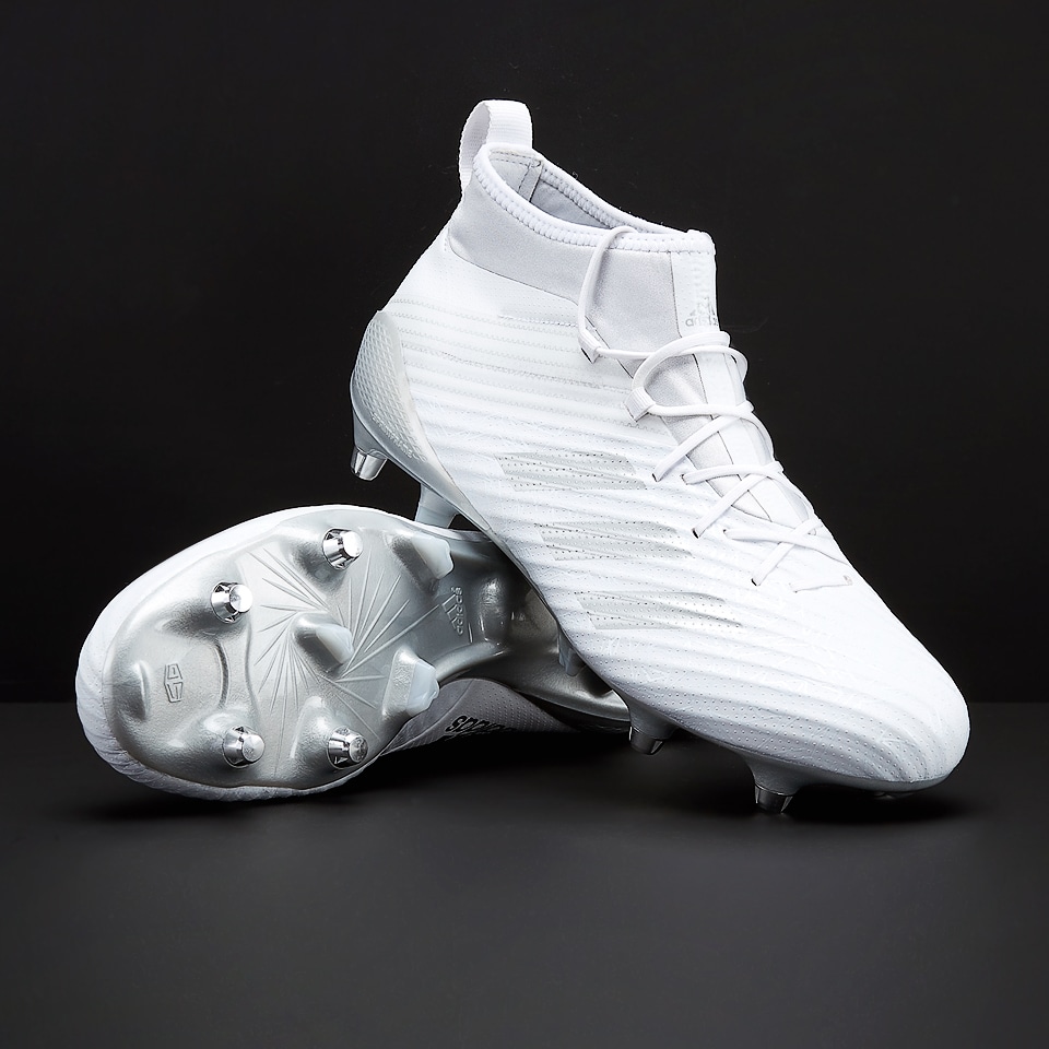 Adidas Predator Flare SG White/Gold Metallic/Grey Mens Boots Soft ...