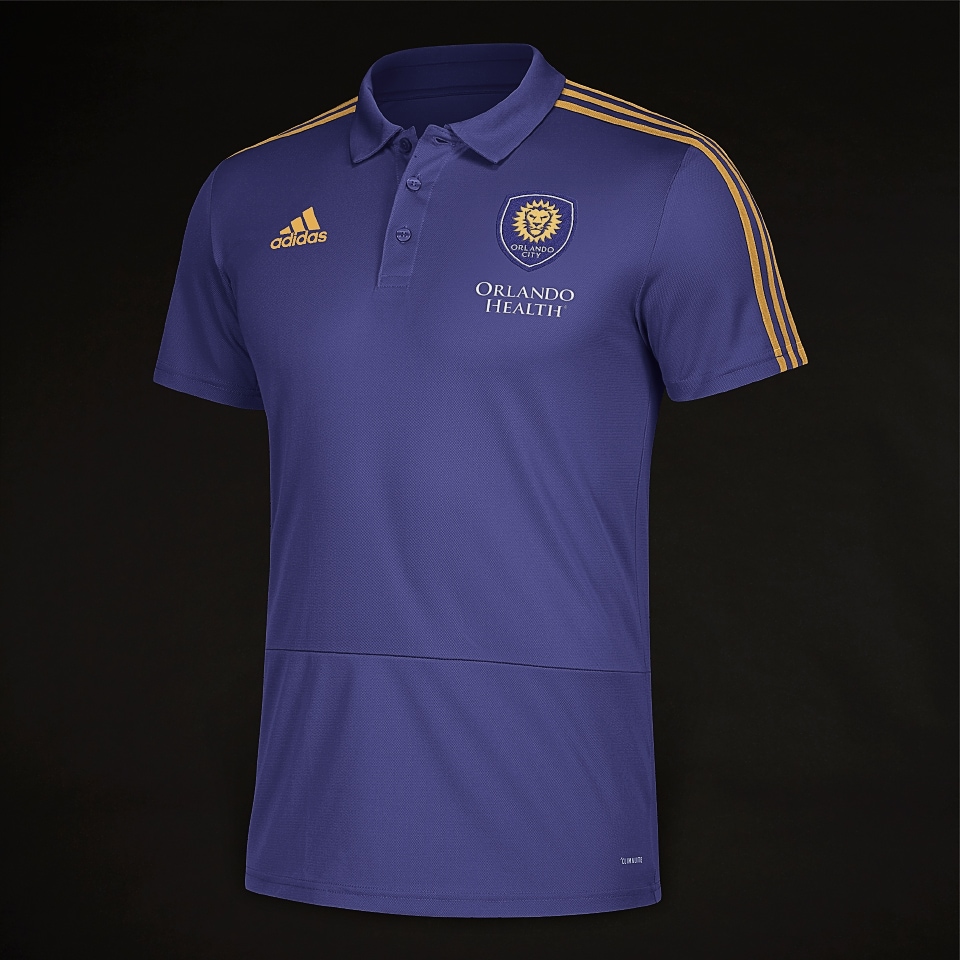adidas Orlando City Coaches Polo Mens Clothing Polo Shirts 1804A