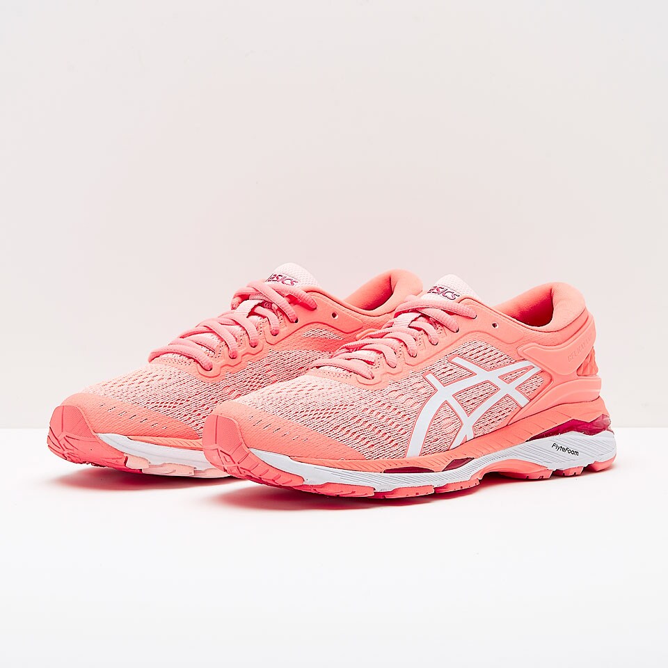 ASICS Womens Gel Kayano 24 Seashell Pink White Begonia Pink T799N 1701 Pro Direct Running