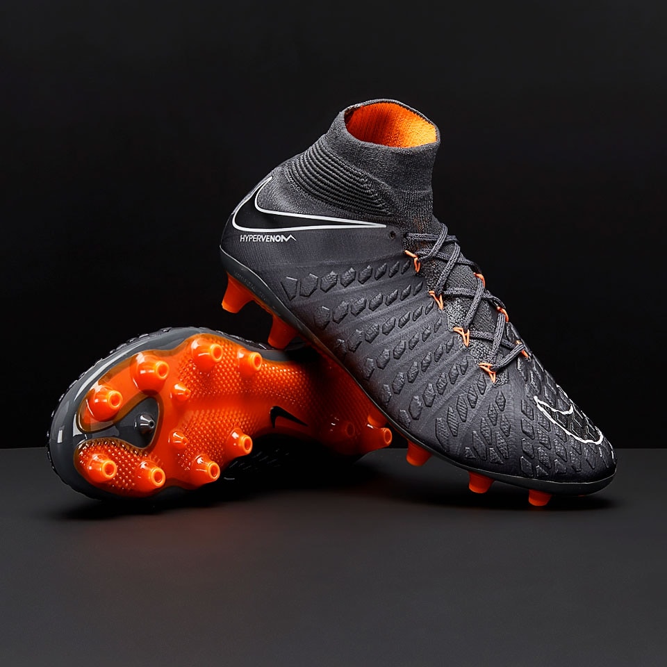 de fútbol - Césped artificial - Nike Hypervenom Phantom III Elite DF AG-Pro Gris - | Pro:Direct Soccer