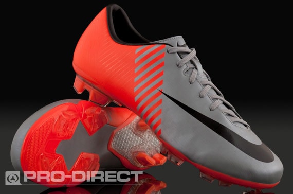 Football Boots - Nike Mercurial Miracle -Soccer Shoes - Firm Ground - Silver Orange | Pro:Direct Soccer